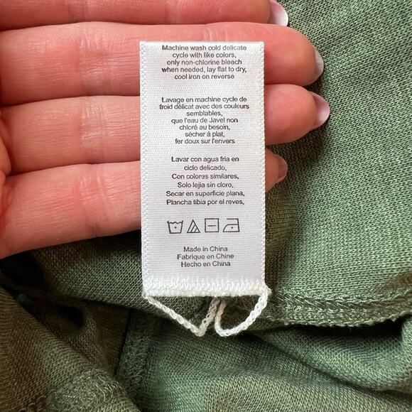 LUNYA Restore Fitted Dress Humble Green Heather Sleeveless Stretch Comfy XS NEW - Picture 7 of 10